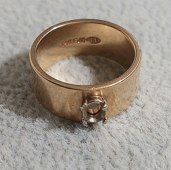 Vintage 14K FJG 969 gold ring band - Picture 1 of 8